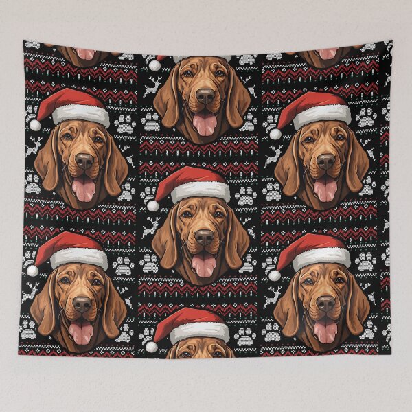 Item preview, Redbone Coonhound Ugly Sweater Christmas designed and sold by rafaeltto.