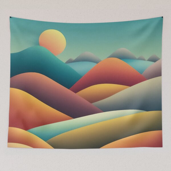 Item preview, Minimal landscape painting designed and sold by Lefteris Betsis.