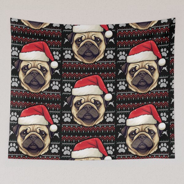 Artikelvorschau, Pug Ugly Sweater Christmas entworfen und verkauft von rafaeltto.