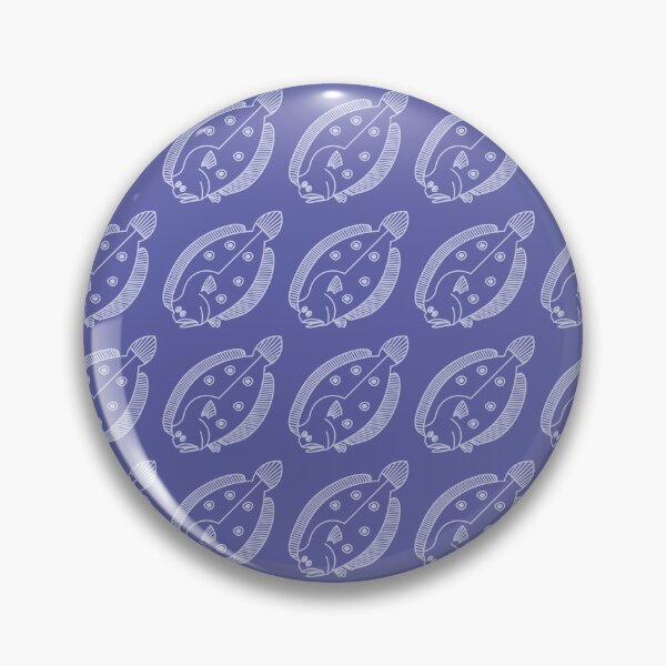 Item preview, Fun Flounder Fish in Light Purple on Very Peri Purple designed and sold by fruttidimare.
