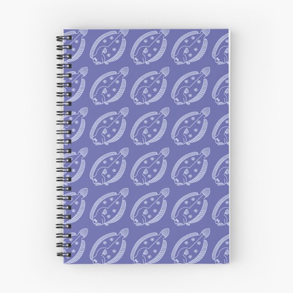 Item preview, Fun Flounder Fish in Light Purple on Very Peri Purple designed and sold by fruttidimare.
