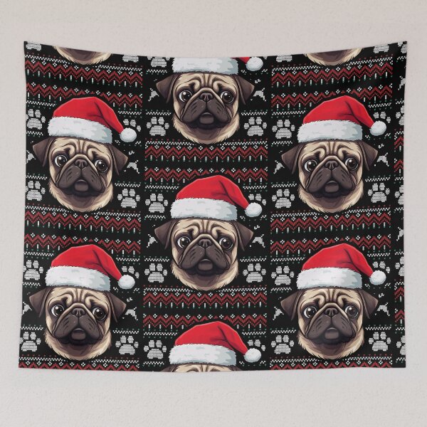 Artikelvorschau, Pug Ugly Sweater Christmas entworfen und verkauft von rafaeltto.