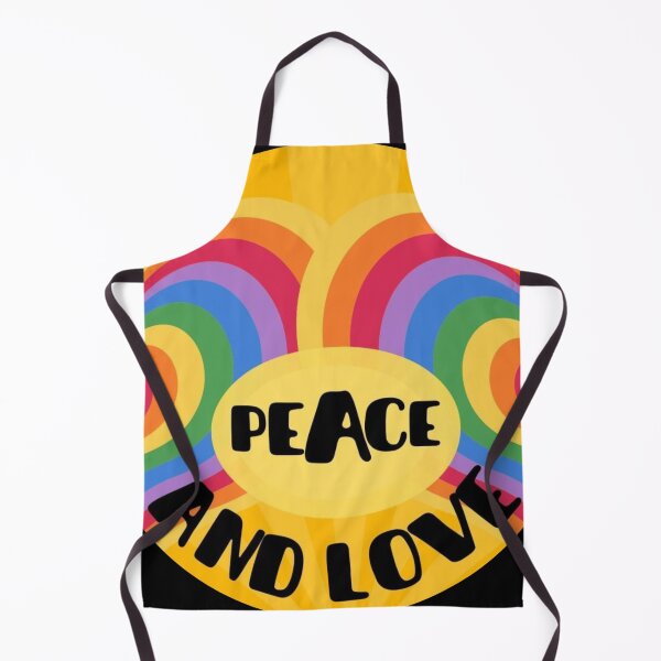 Item preview, Peace and Love Groovy Retro Art designed and sold by gleefulme.