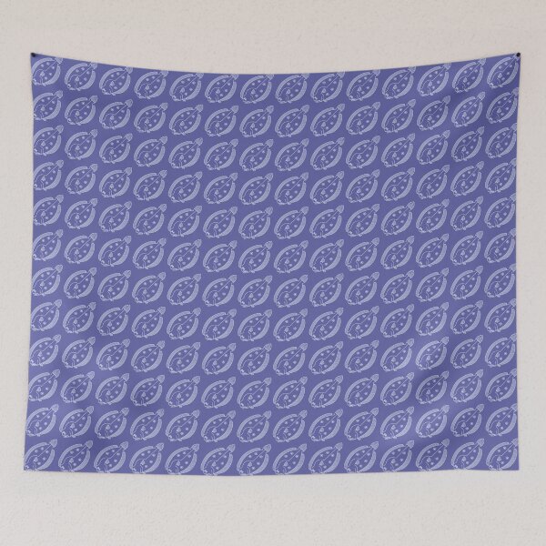 Item preview, Fun Flounder Fish in Light Purple on Very Peri Purple designed and sold by fruttidimare.
