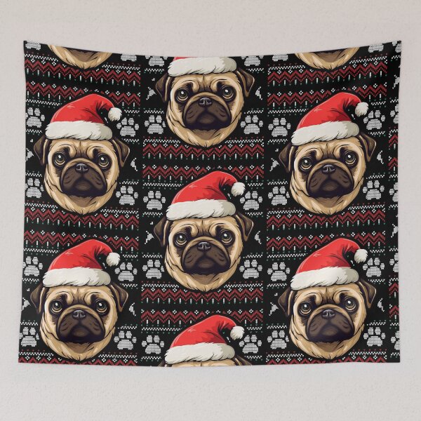 Artikelvorschau, Pug Ugly Sweater Christmas entworfen und verkauft von rafaeltto.