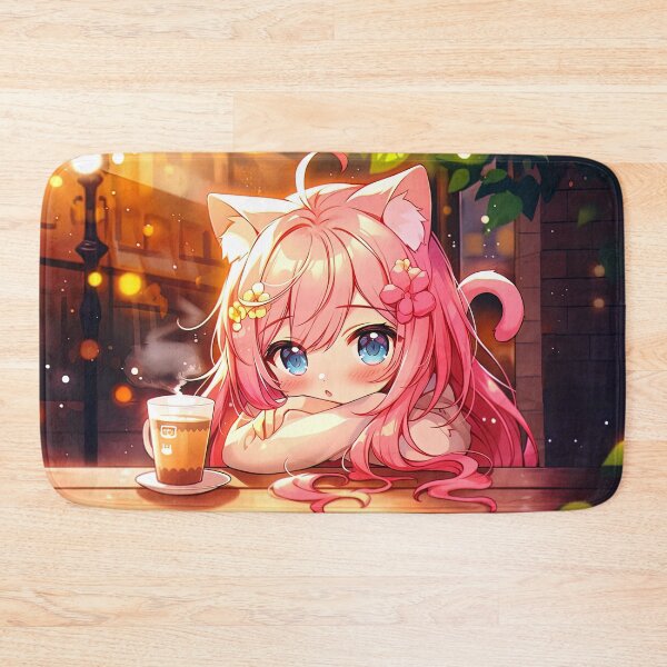 Item preview, Coffee & Cat Ears: Neko Girl's Day Out designed and sold by Chibi Cat Art Corner.