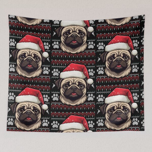 Artikelvorschau, Pug Ugly Sweater Christmas entworfen und verkauft von rafaeltto.