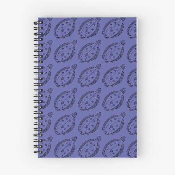 Item preview, Fun Flounder Fish in Deepest Blue on Very Peri Purple designed and sold by fruttidimare.