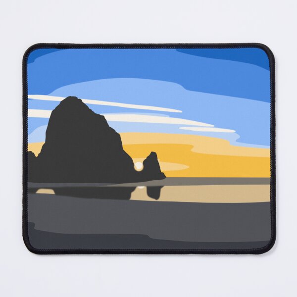 Item preview, Sunset at Haystack Rock designed and sold by ToonyPineapple.