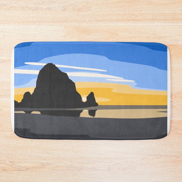 Item preview, Sunset at Haystack Rock designed and sold by ToonyPineapple.
