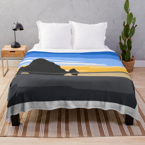 Item preview, Sunset at Haystack Rock designed and sold by ToonyPineapple.