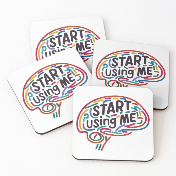 Item preview, Use Your Brain - Funny Motivational Quote designed and sold by Emaga Digital Studio.