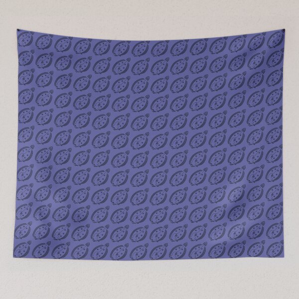 Item preview, Fun Flounder Fish in Deepest Blue on Very Peri Purple designed and sold by fruttidimare.