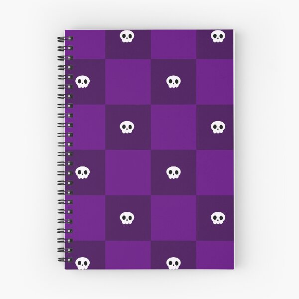 Item preview, Purple Retro Skull Checker  designed and sold by violletine.