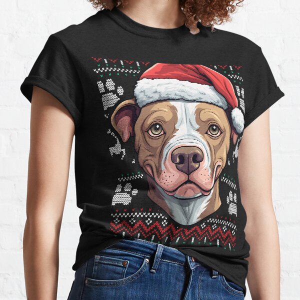 Pitbull christmas shirt best sale