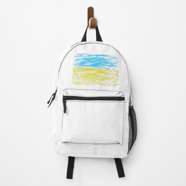 Item preview, Flag of Ukraine drawn by a child - Children's Drawing of the Ukrainian Flag designed and sold by Aide.