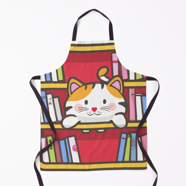 Item preview, Bookish Cat Aesthetic - Cat On A Bookshelf designed and sold by Wiss2Arts.