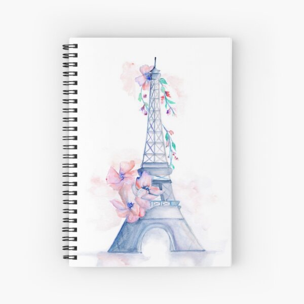 Eiffel Tower Paris Fashion Spiral Notebook