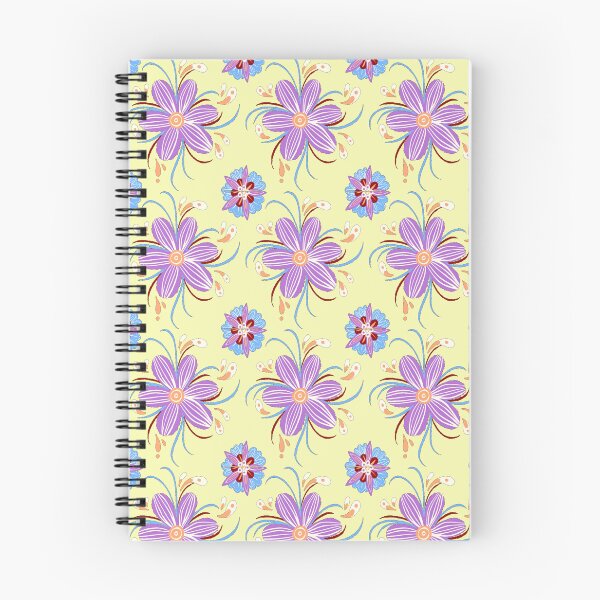 Item preview, Purple Flower Pattern - Yellow designed and sold by Timeknights.