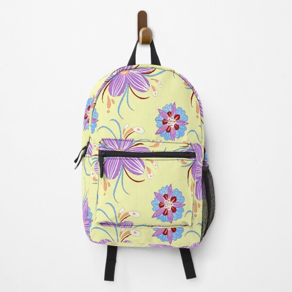 Item preview, Purple Flower Pattern - Yellow designed and sold by Timeknights.