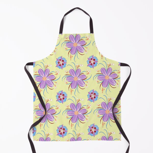 Item preview, Purple Flower Pattern - Yellow designed and sold by Timeknights.