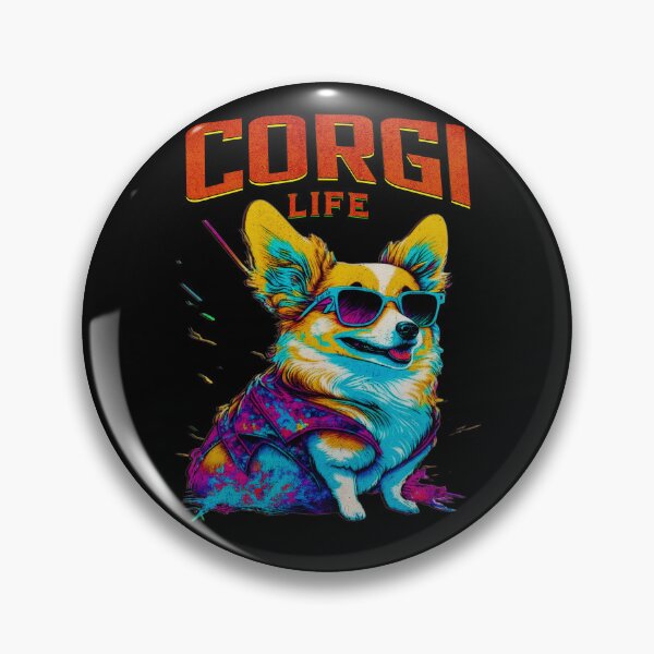 Item preview, Cute Corgi Life Colorful Dog Lover Corgis designed and sold by CarantinedChaos.