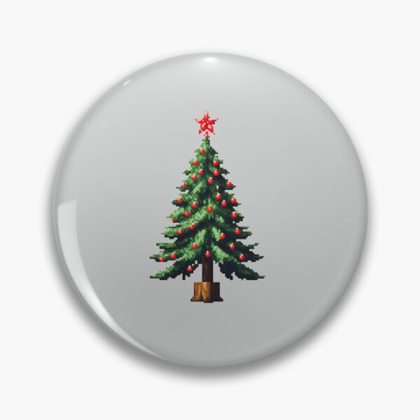 Item preview, Pixel Christmas Tree Design Print  designed and sold by randomtdesigns.