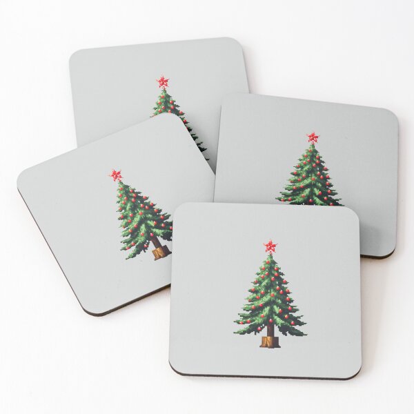 Item preview, Pixel Christmas Tree Design Print  designed and sold by randomtdesigns.