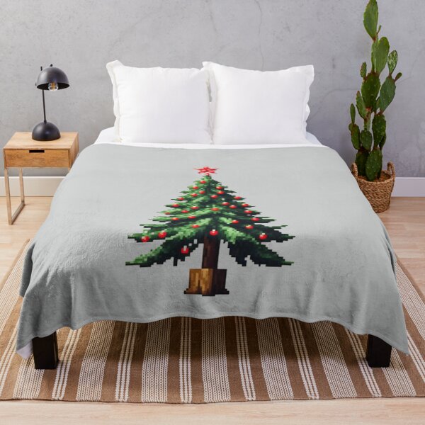 Item preview, Pixel Christmas Tree Design Print designed and sold by randomtdesigns.