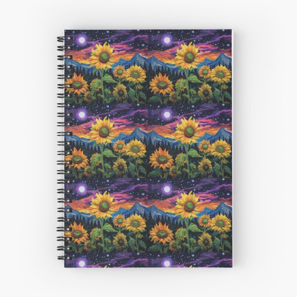 Item preview, Quilt Look Sunflower Starry Night Sky designed and sold by Milqueya (Kayla) Vargas.