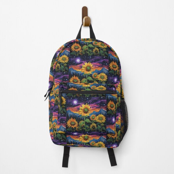 Item preview, Quilt Look Sunflower Starry Night Sky designed and sold by Milqueya (Kayla) Vargas.