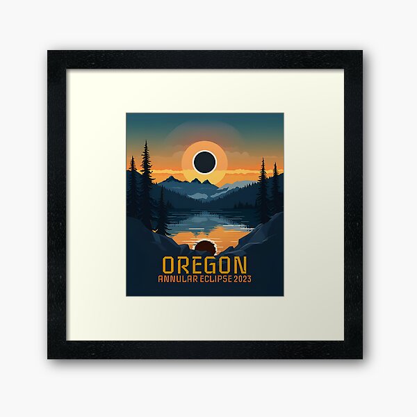 Item preview, Oregon Annular Solar Eclipse 2023 designed and sold by Spurodesigns.