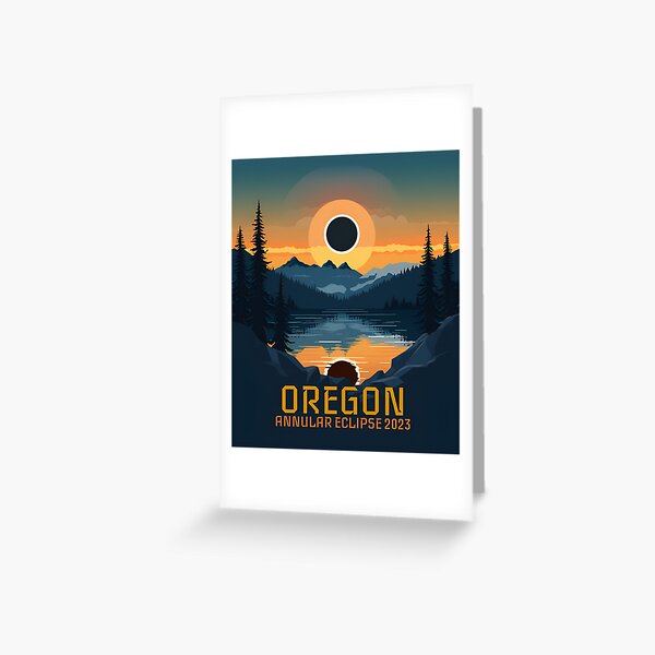 Item preview, Oregon Annular Solar Eclipse 2023 designed and sold by Spurodesigns.