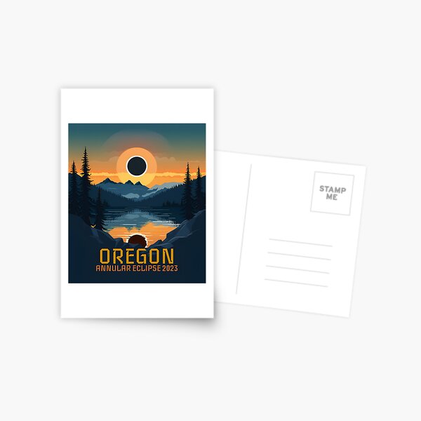 Item preview, Oregon Annular Solar Eclipse 2023 designed and sold by Spurodesigns.