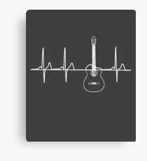 Guitar Heartbeat for Guitar Players Canvas Print