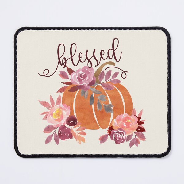 Item preview, Blessed - Pumpkin with Pink Flowers. designed and sold by amazingjoy.