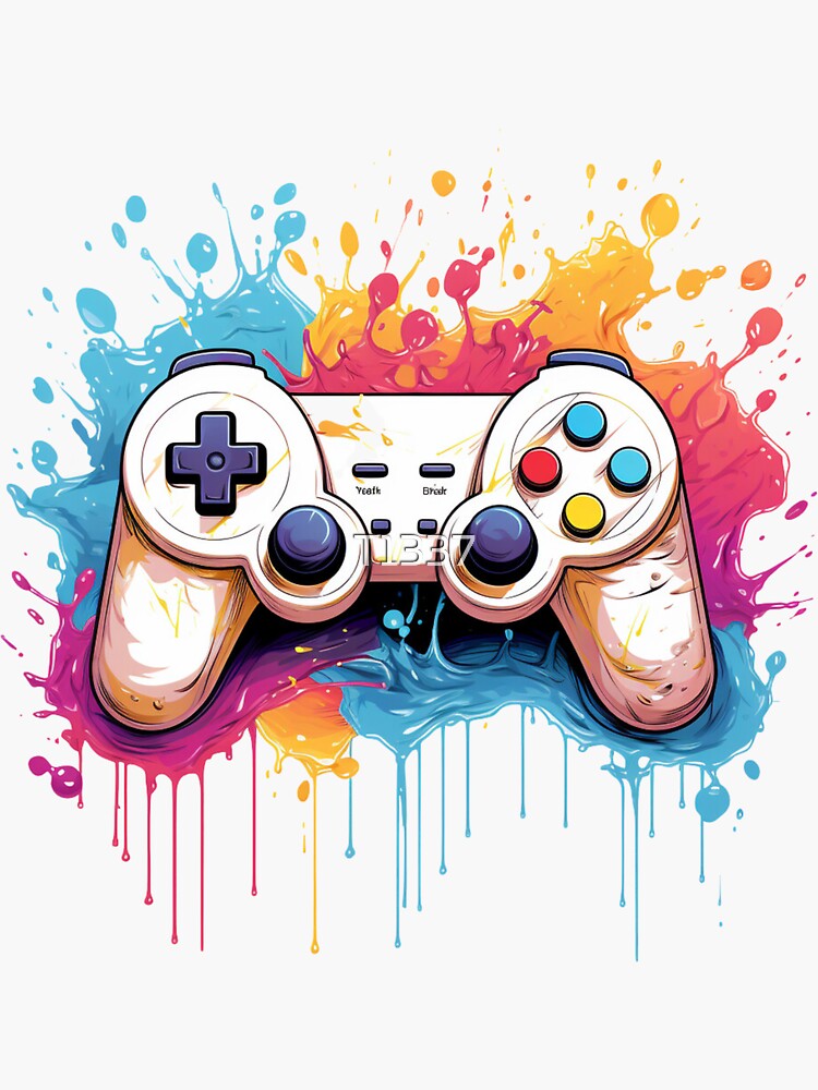Rainbow Videogames Sticker for iOS & Android