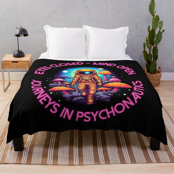 Item preview, Eyes Closed - Mind Open, Journeys in Psychonautics- Pink Text designed and sold by LMBoutique.