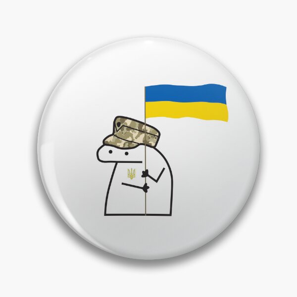 Item preview, Armed Florks of Ukraine With Ukrainian Flag Trident Emblem  - ZSU AFU Florks By Florkofcows designed and sold by Aide.