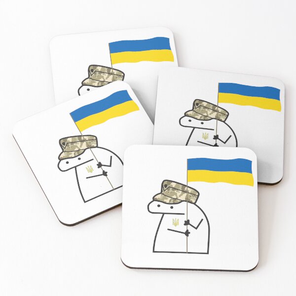 Item preview, Armed Florks of Ukraine With Ukrainian Flag Trident Emblem  - ZSU AFU Florks By Florkofcows designed and sold by Aide.