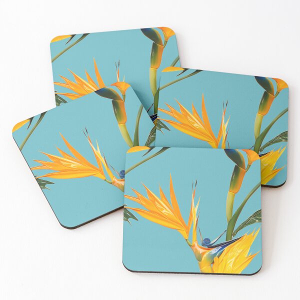 Item preview, Bird of Paradise Aqua Large Seamless designed and sold by allthis.