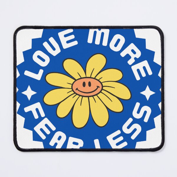 Item preview, Love More Fear Less Inspirational Quote designed and sold by MeditatingWolf.
