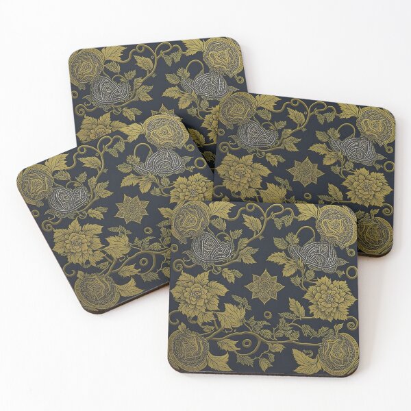 Item preview, Kanok pattern, ancient Thai pattern Art Print Background pattern designed and sold by Lukchaysonkon.