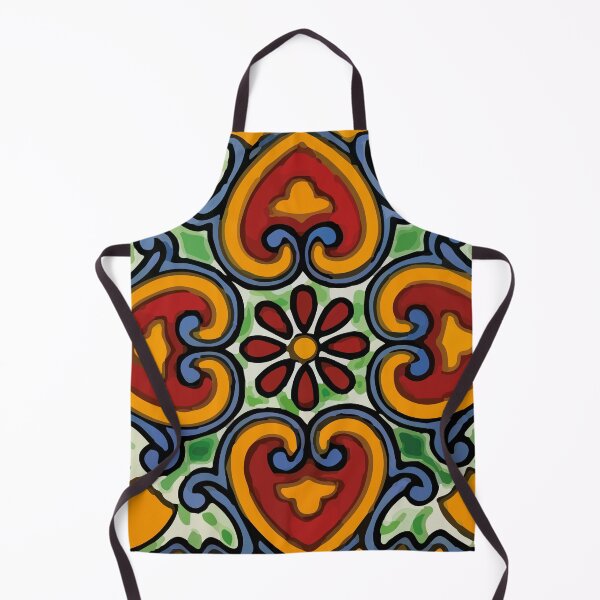 Item preview, Flor TILE Talavera yellow hearts mexican authentic azulejo decoration designed and sold by T-Mex.