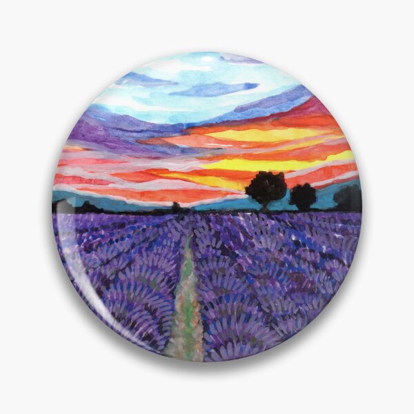 Item preview, Sunset at Lavender Field designed and sold by Patricia-Studio.