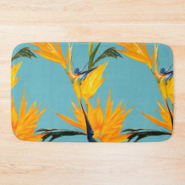 Item preview, Bird of Paradise Aqua Large Seamless designed and sold by allthis.