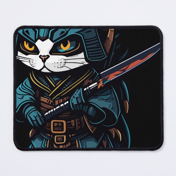 Item preview, Adorable samurai cat designed and sold by PETS ABC.