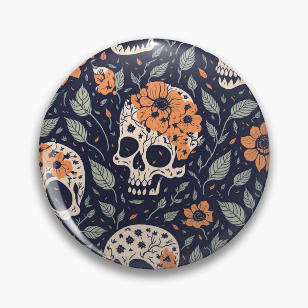 Item preview, Vintage Halloween Flower and Skull designed and sold by ngness.