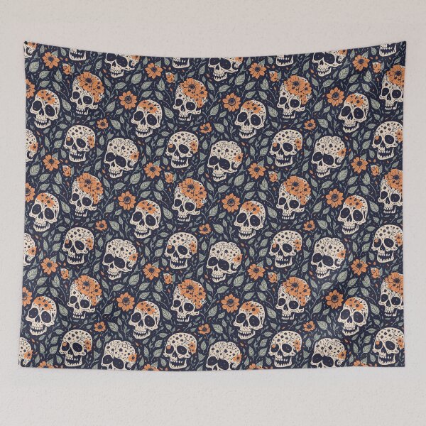 Item preview, Vintage Halloween Flower and Skull designed and sold by ngness.