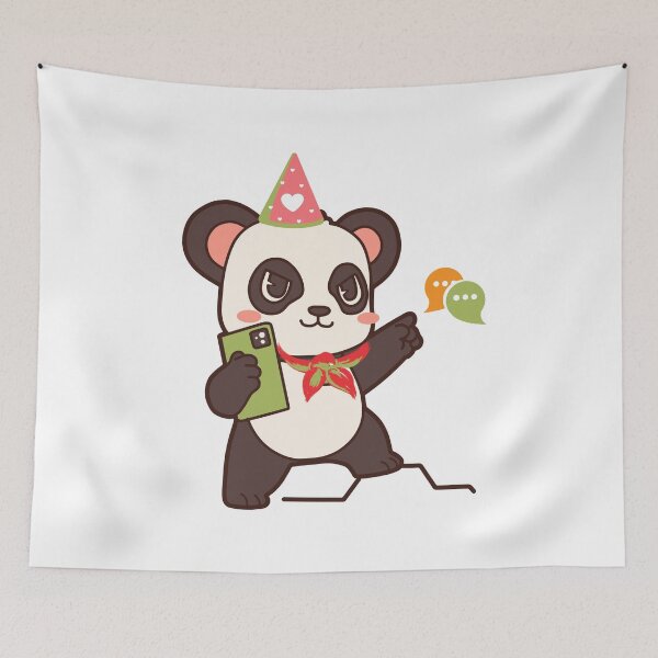Item preview, Panda talking on cell phone designed and sold by New-Art23.